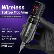 UINK T9 Pro Adjustable Stroke Wireless Tattoo Pen 1700mAh