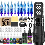 DQFART Adjustable Stroke Color-Screen Wireless Tattoo Pen Kit