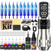 DQFART Adjustable Stroke Color-Screen Wireless Tattoo Pen Kit