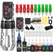 UINK Dual-Battery Color-Screen Tattoo Pen Full Ink Kit