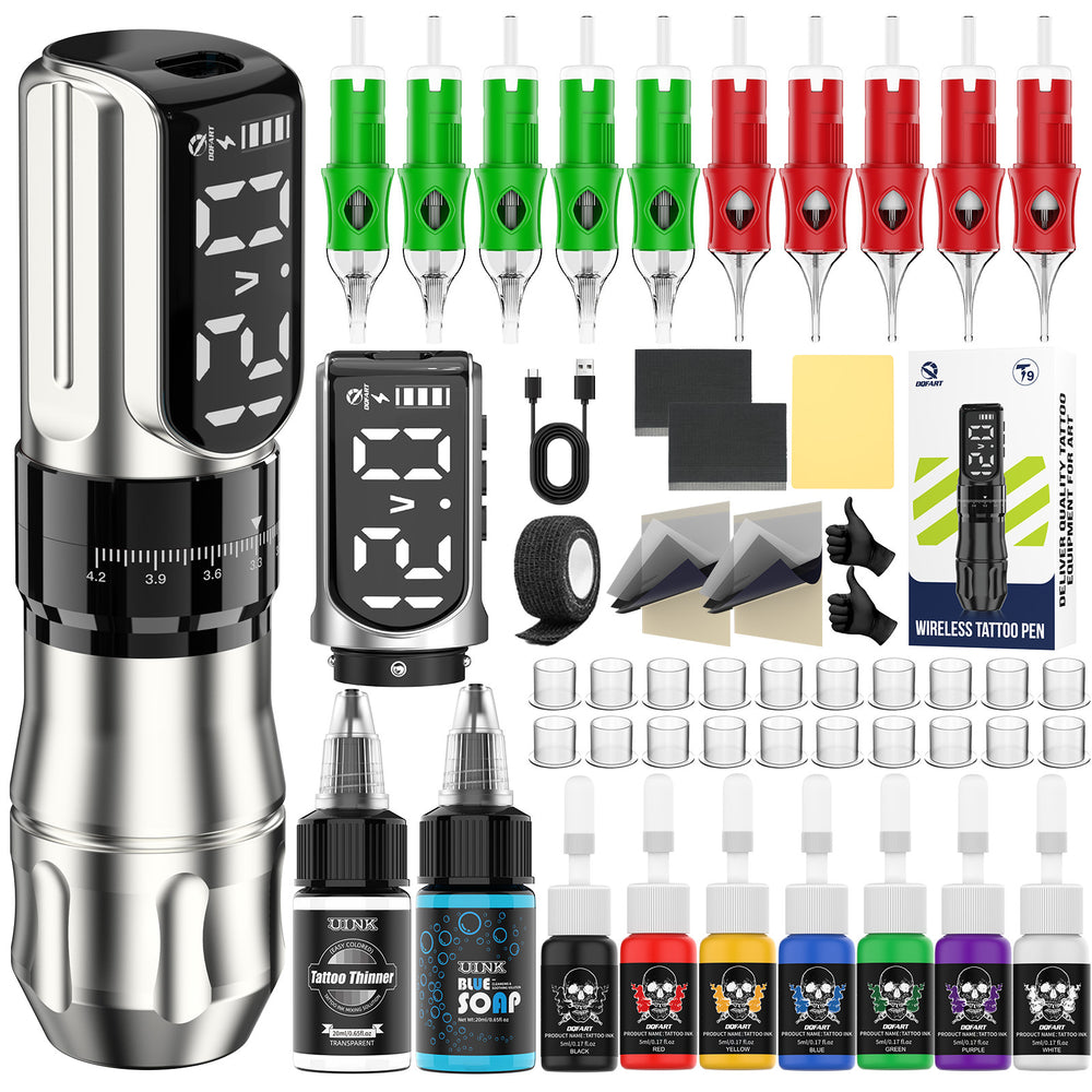 DQFART Long-Runtime Dual-Battery Tattoo Pen Maintenance Kit