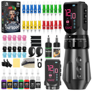 UINK Curved-Screen 1700mAh Dual-Battery Tattoo Pen Complete Kit
