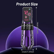 UINK Curved-Screen 1700mAh Dual-Battery Tattoo Pen Complete Kit