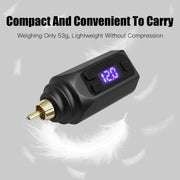 DQFART LED Wireless Tattoo Power Supply 1500mAh RCA for Tattoo Machines