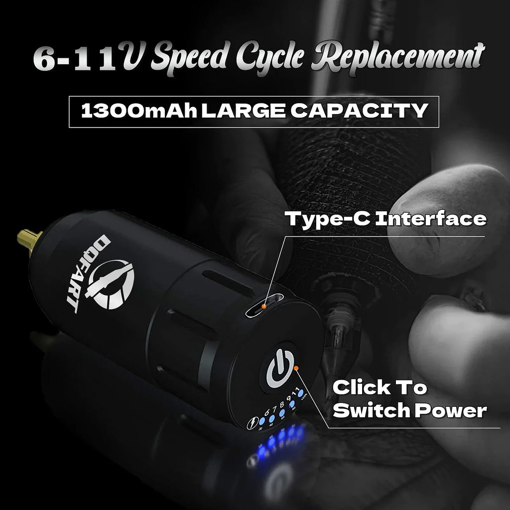 DQFART Mini Wireless Tattoo Battery Power Supply DC RCA product image 3