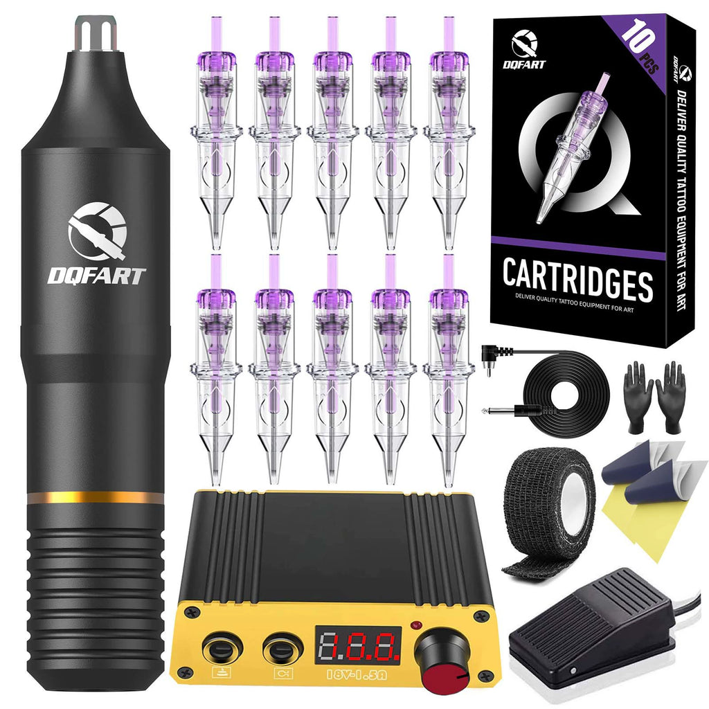 DQFART WTK-133K Tattoo Gun Kit with Mini Power Supply plug type tattoo pen kit product image 1