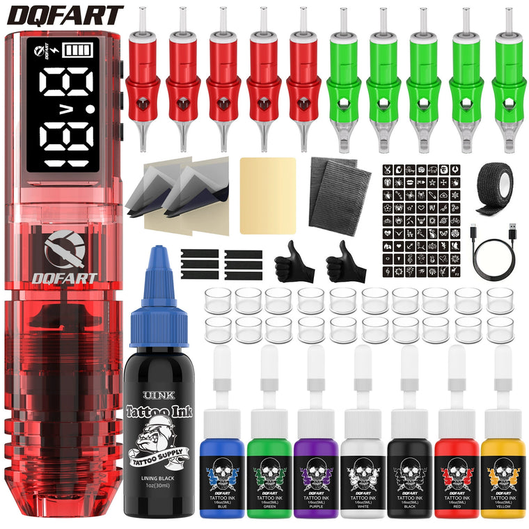 DQFART WTK-254 P1 Wireless Tattoo Pen and Kit product image 1