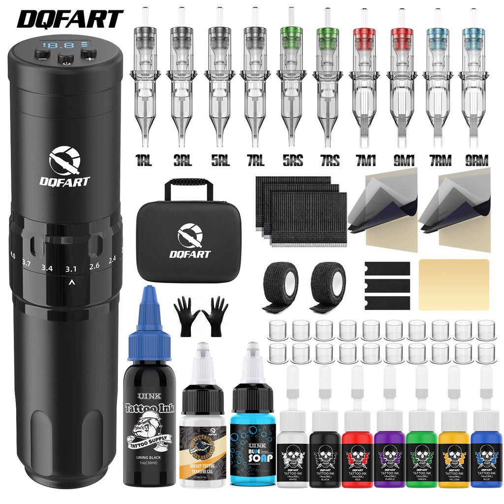DQFART UINK WTK-243K Adjustable Stroke Wireless Tattoo Gun Kit product image 1