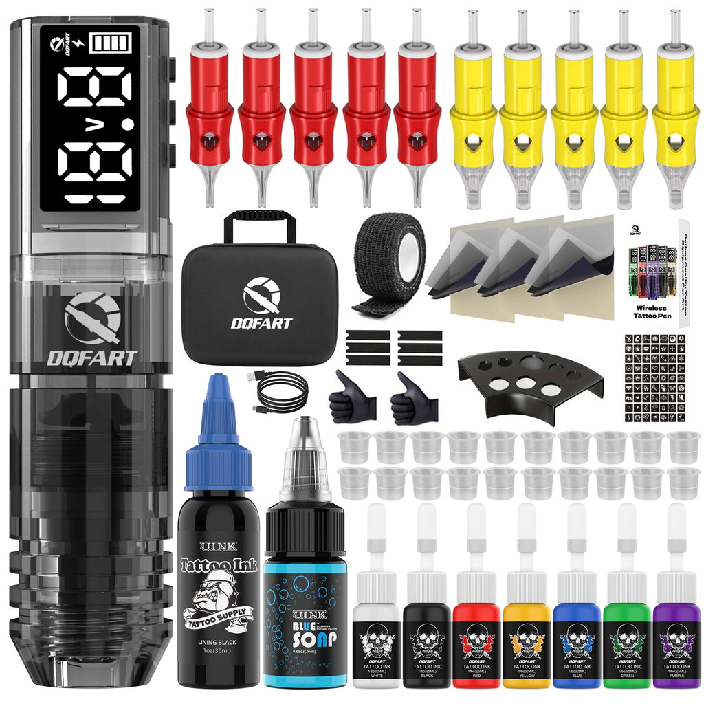 DQFART WTK-253 Wireless Tattoo Gun Kit 1600mAh product image 1