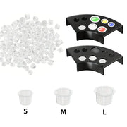 DQFART 8-Hole Tattoo Ink Cup Holder Set for Tattoo Artists