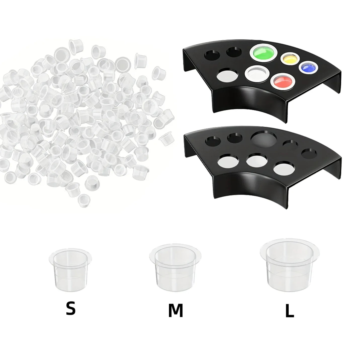 DQFART 8-Hole Tattoo Ink Cup Holder Set product image 1