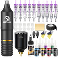 DQFART Mini Wireless Tattoo Gun Kit with Purple Needles product image 1