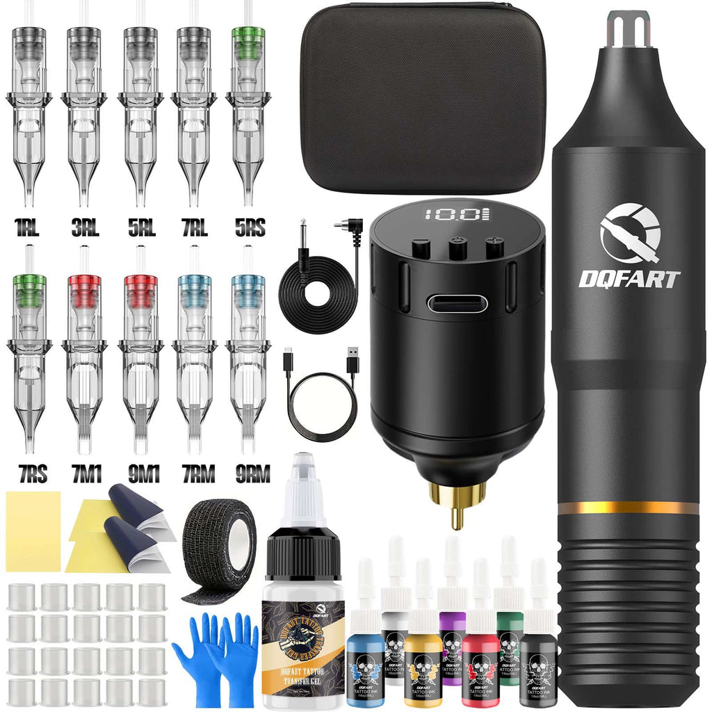 DQFART Wireless Tattoo Machine Kit for Lining and Shading product image 1