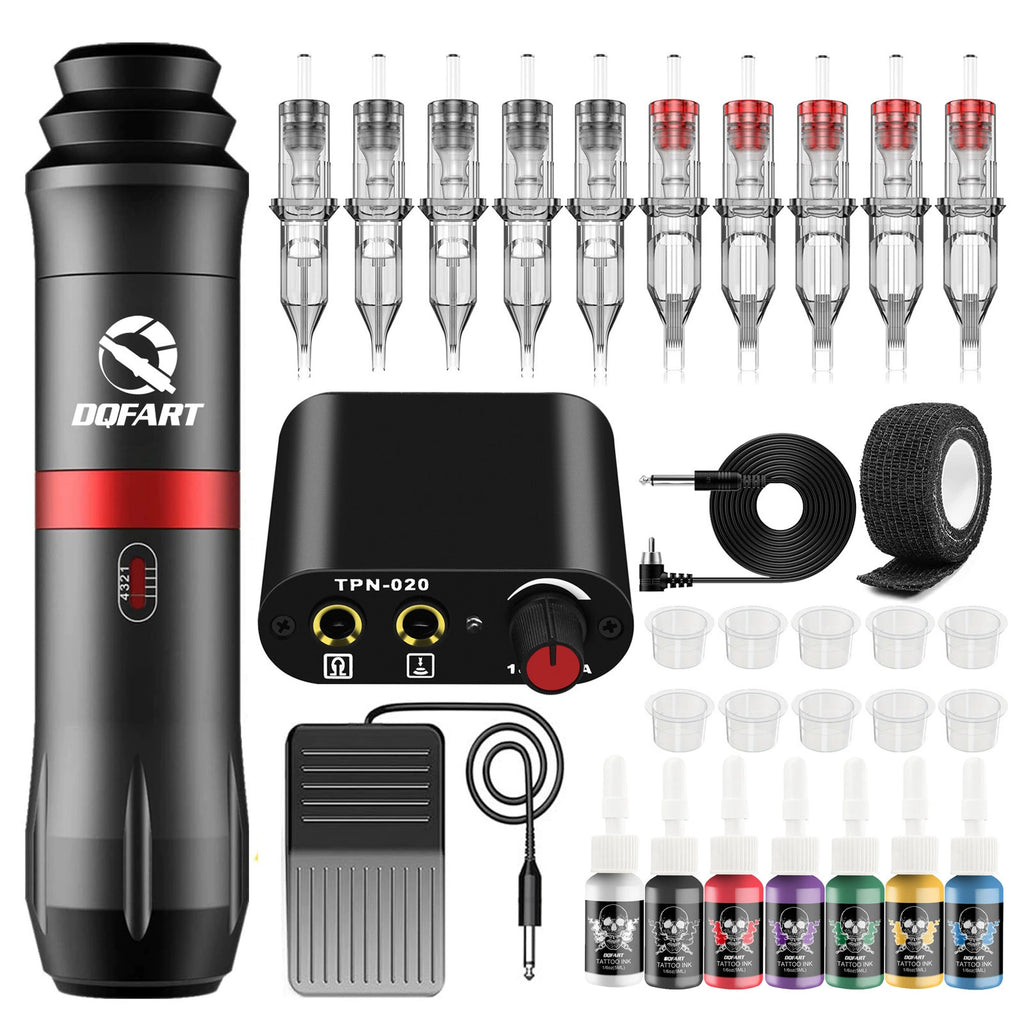 DQFART Rocket V8 Tattoo Gun Kit with Ink product image 1