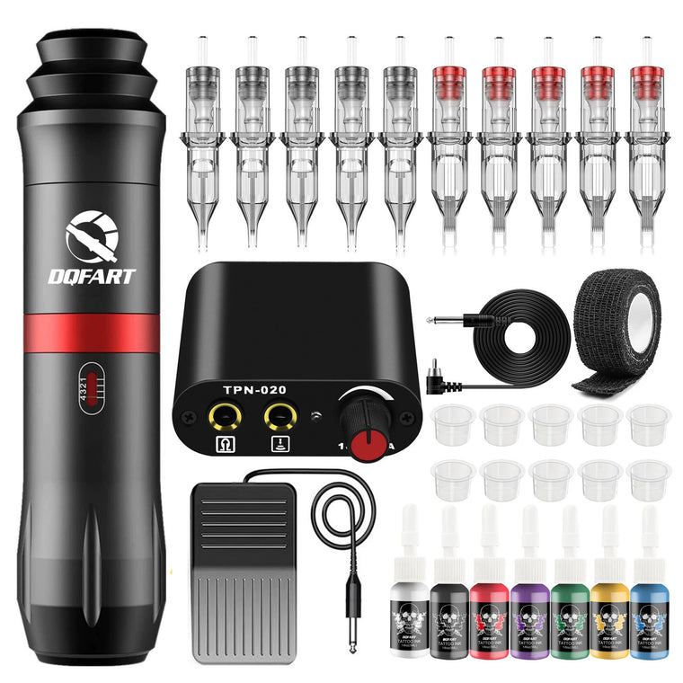 DQFART Rocket V8 Tattoo Gun Kit with Ink product image 1