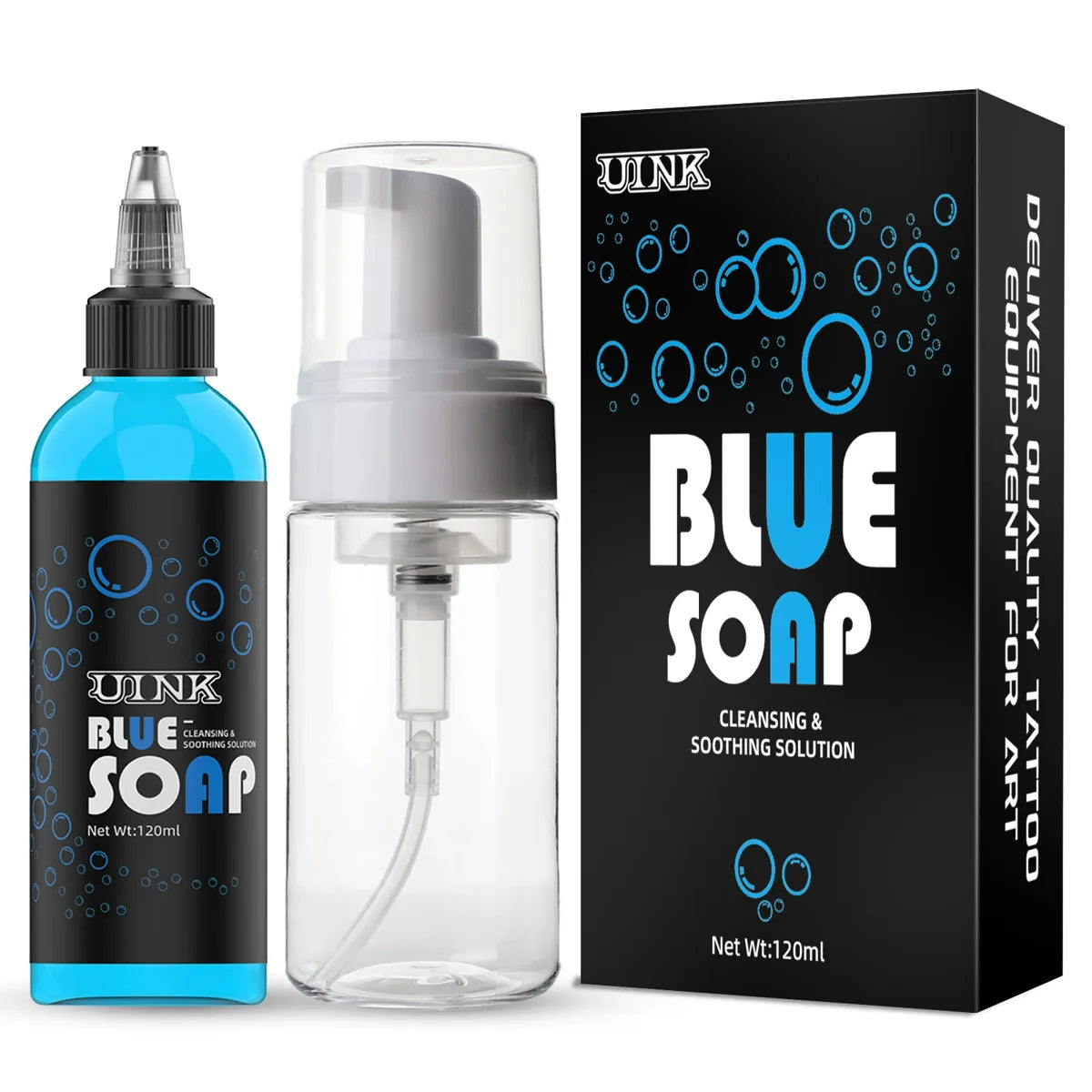 UINK Blue Soap 120ml Foam Bottle Set product image 1