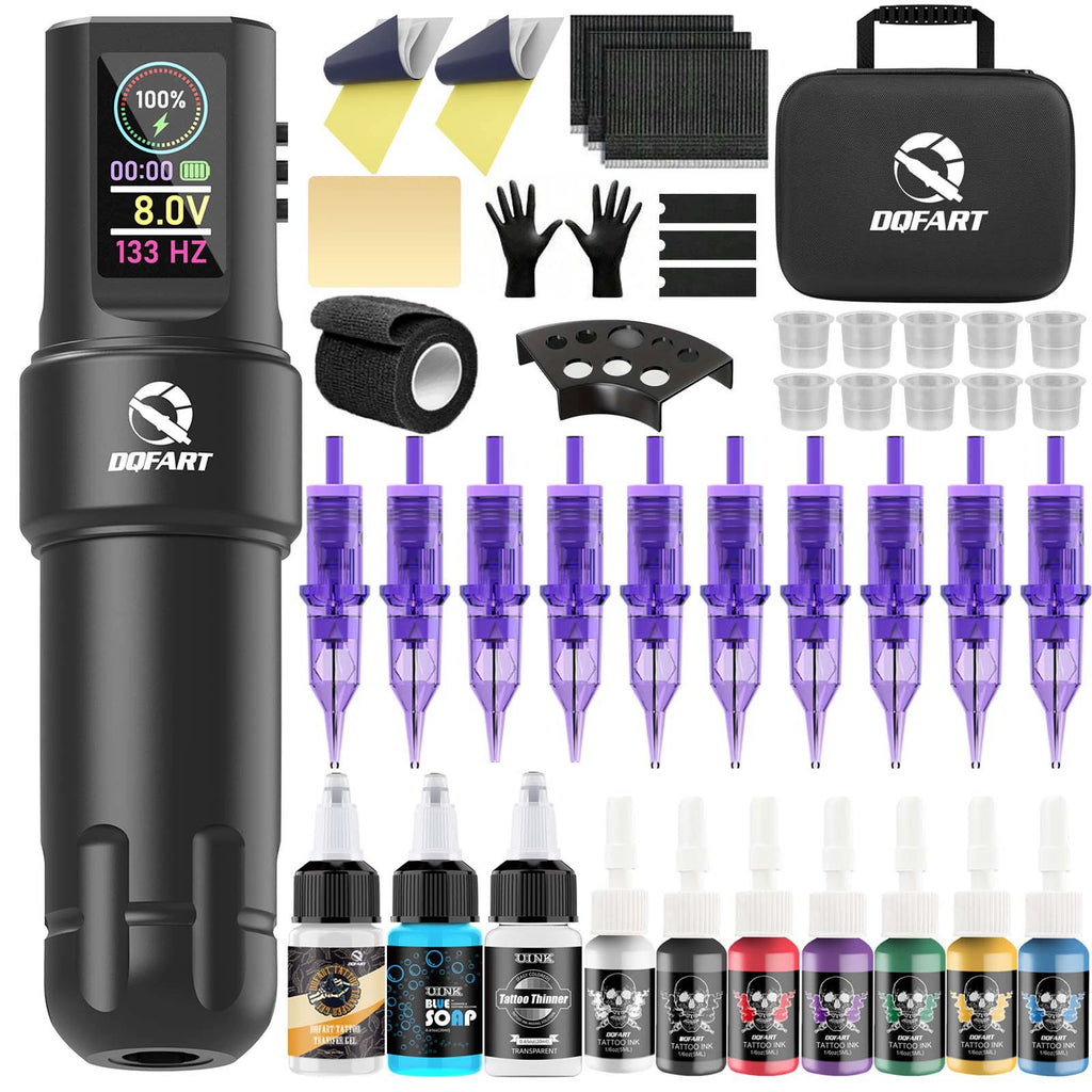 DQFART T3 Pro Wireless Tattoo Gun Kit Color Screen product image 1