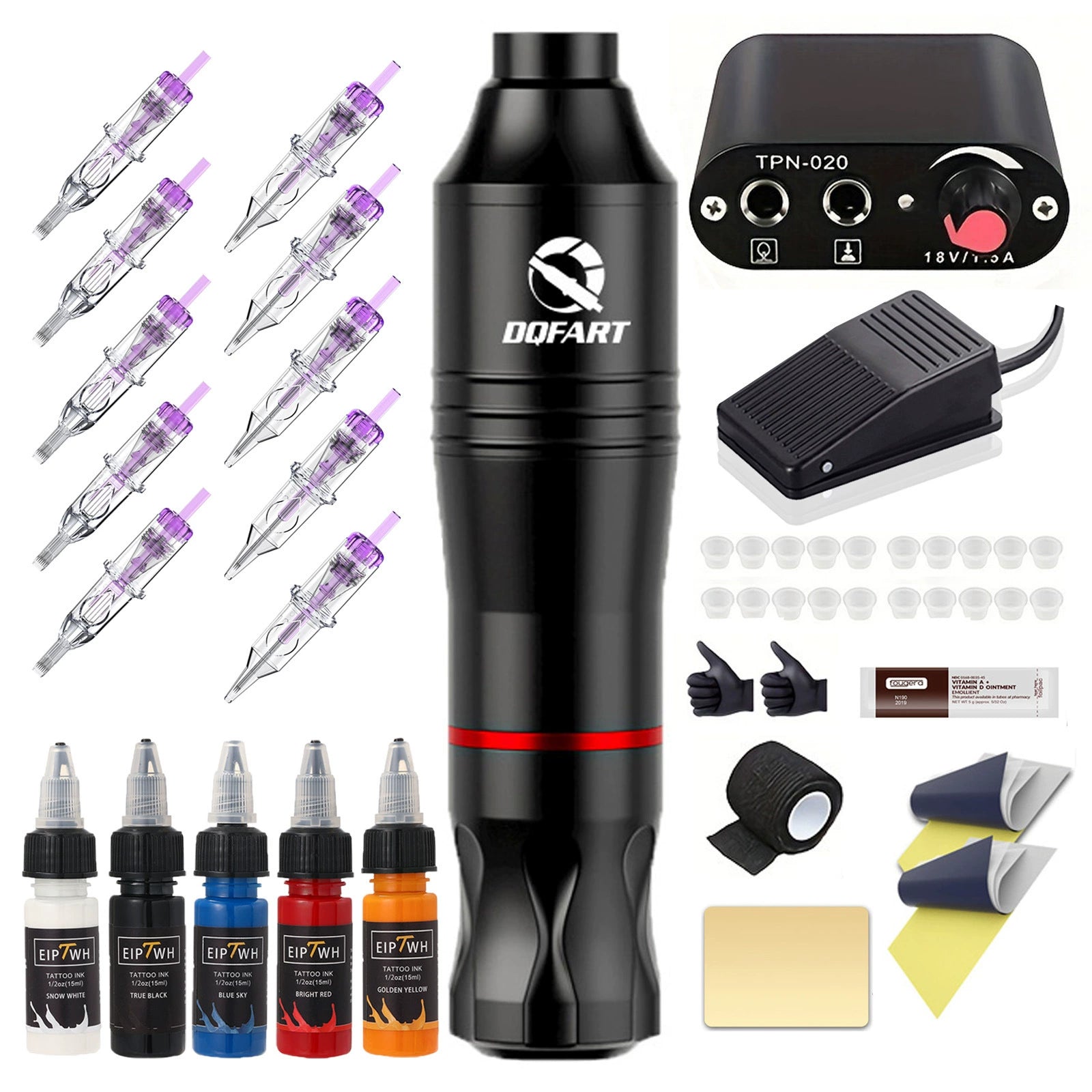 DQFART OP-085 Robert Wired Tattoo Gun Kit product image 1
