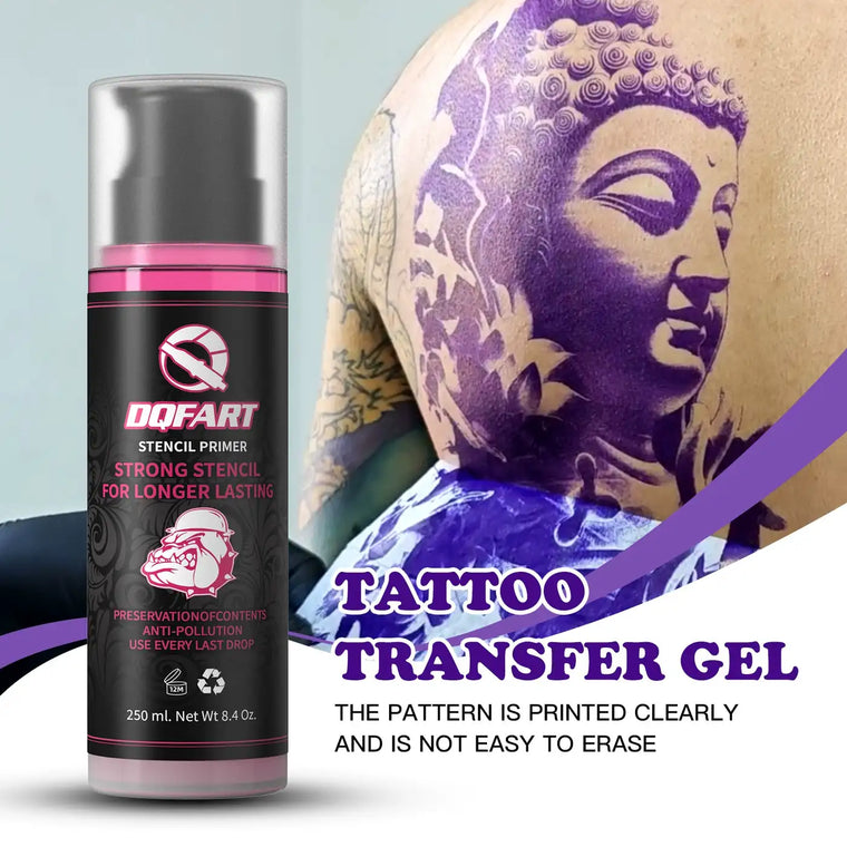 DQFART Tattoo Transfer Gel 250ml 8.4oz for Tattoo Stencils