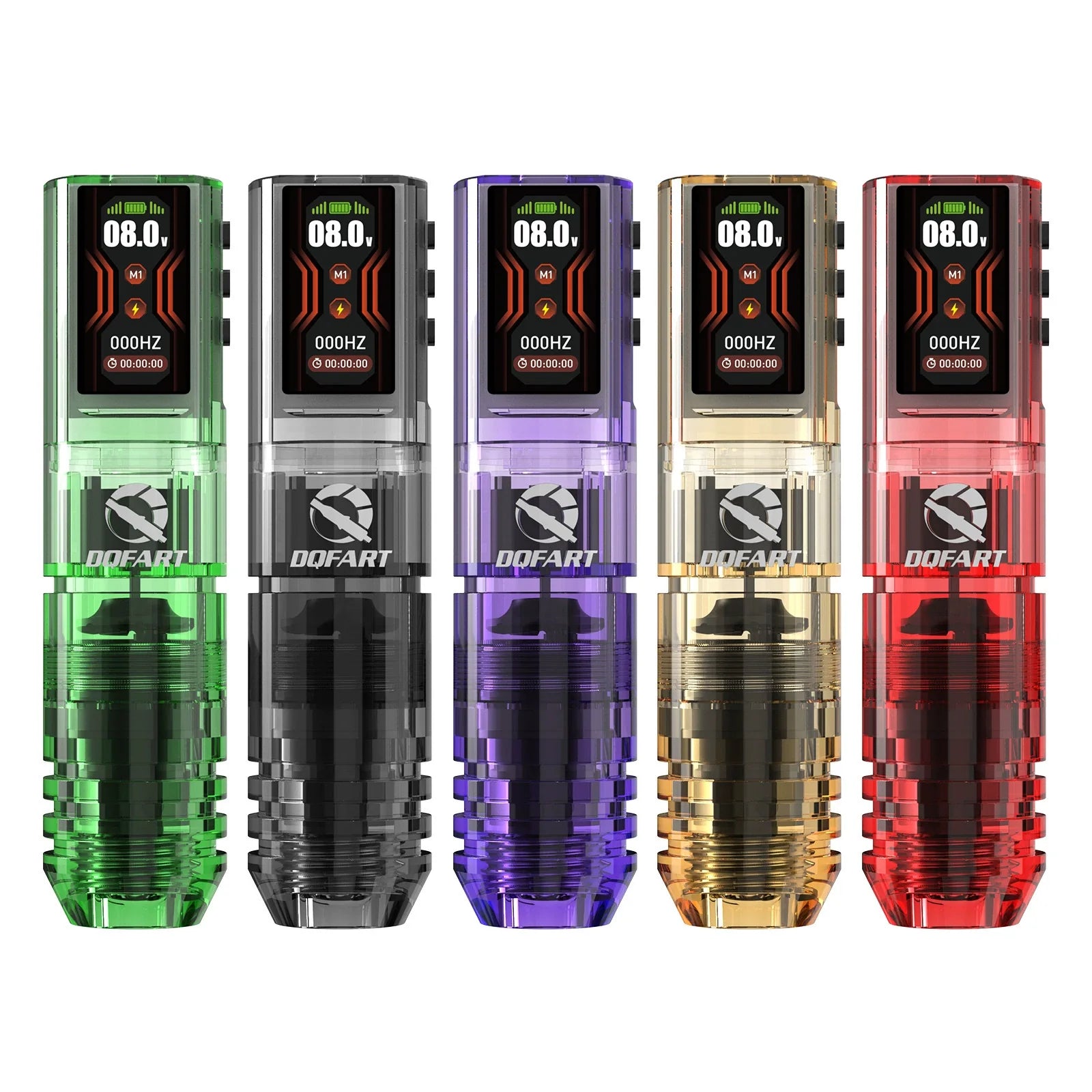 DQFART Acrylic Color Screen Wireless Tattoo Pen 1600mAh product image 1
