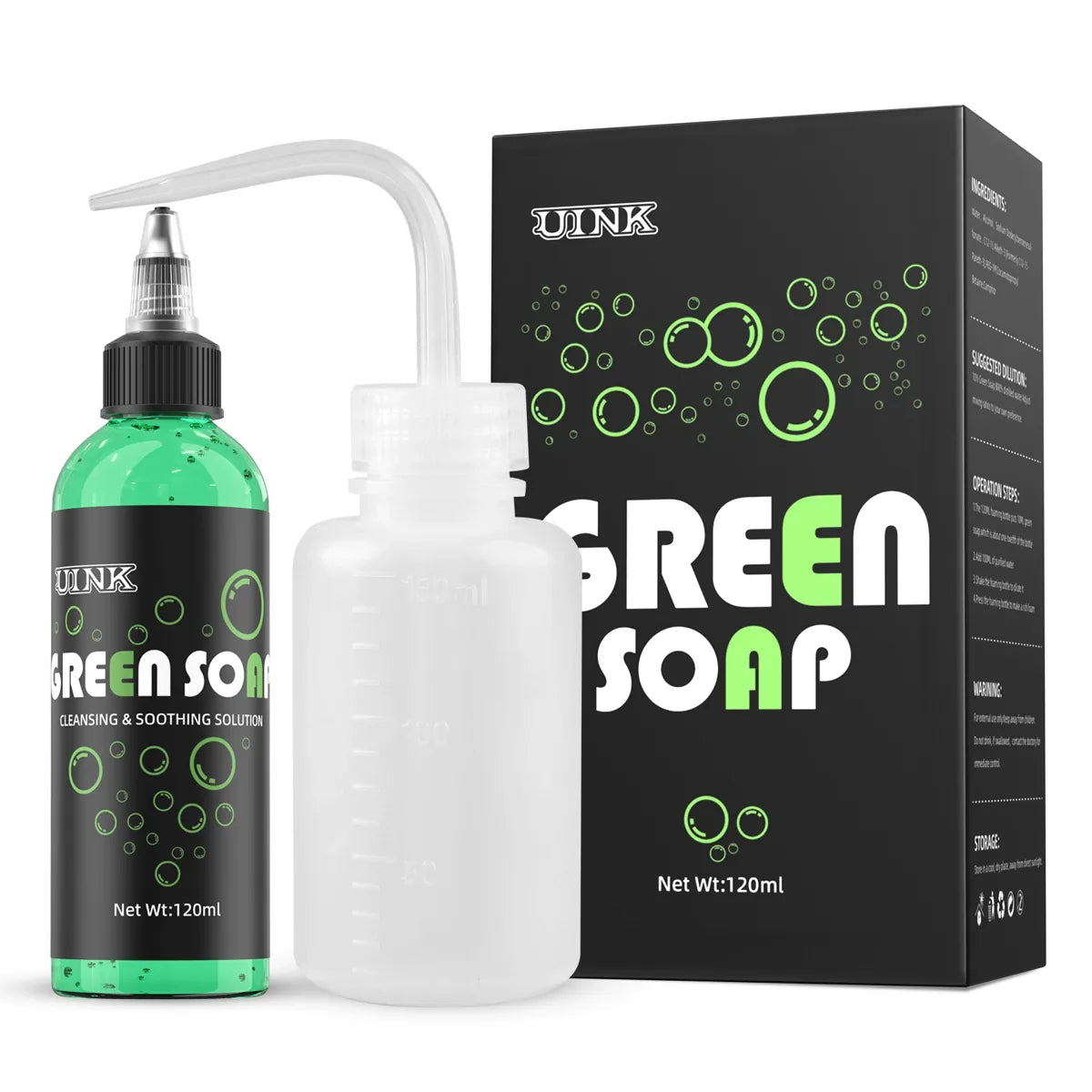 UINK Blue Soap 120ml Tattoo Cleaning Kit product image 1