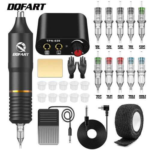 DQFART Beginner Tattoo Gun Kit with Cartridge Needles product image 1