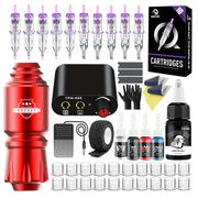 DQFART Rocket Short Pen Tattoo Gun Kit with Ink for Tattoo Artists