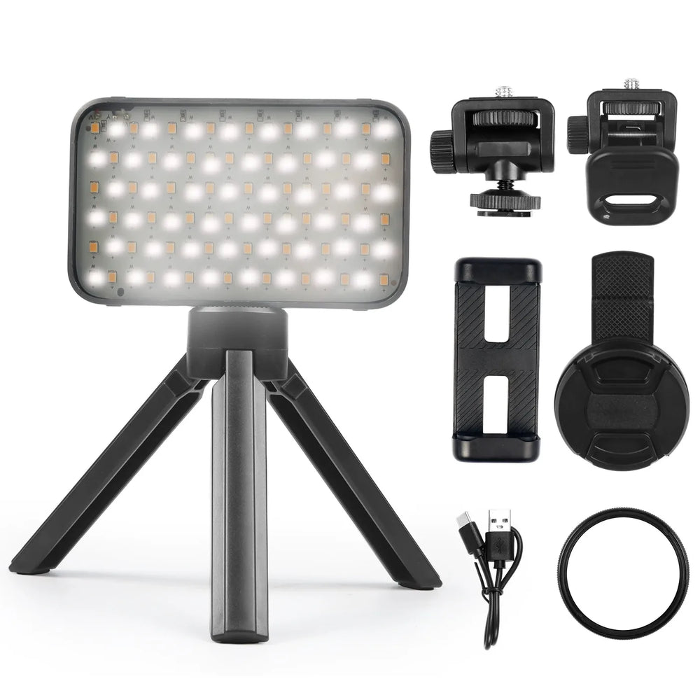 DQFART Mini LED Tattoo Photo Light with Filters for Tattoo Artists
