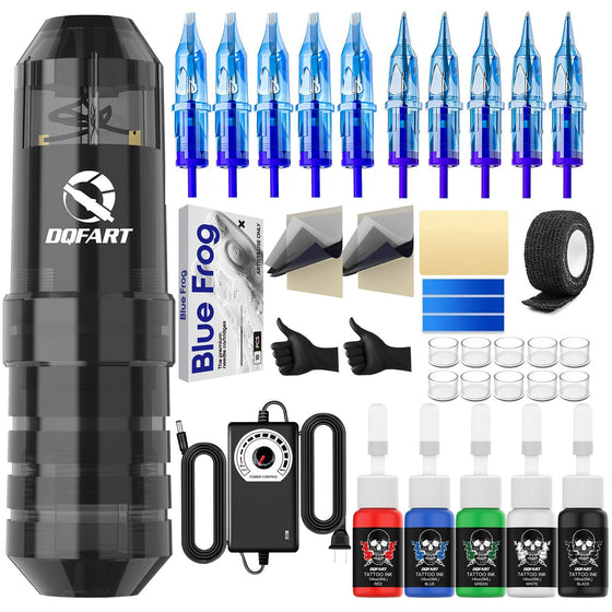 DQFART WTK-106 Beginner Tattoo Gun Kit color tattoo pen kit product image 1