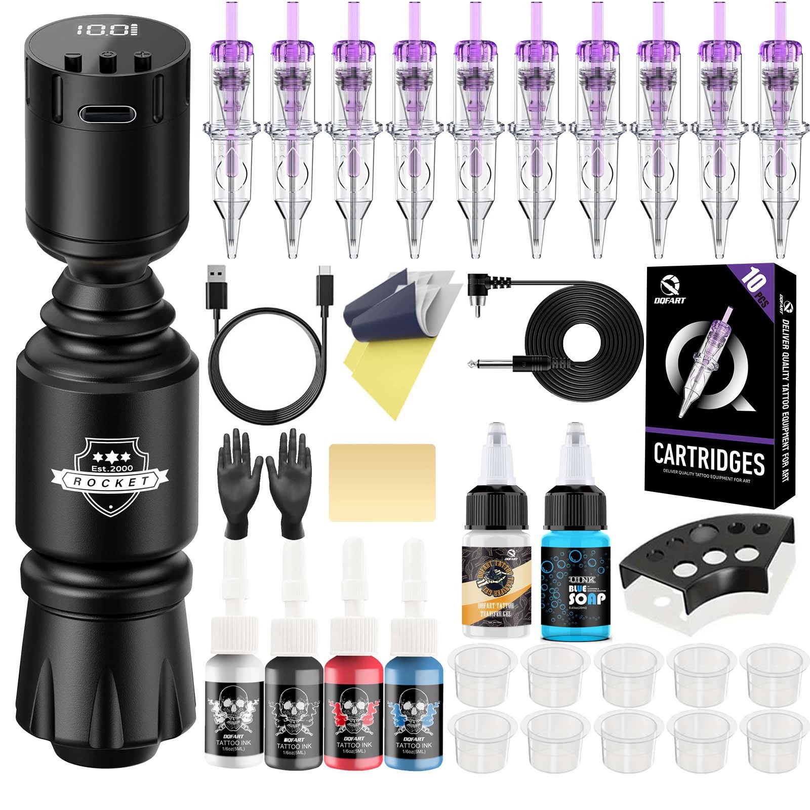 DQFART WTK-137 Rocket Short Pen Kit, Battery and Parts product image 1