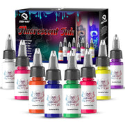 DQFART UV Fluorescent Tattoo Ink Set 8 Colors 15ml