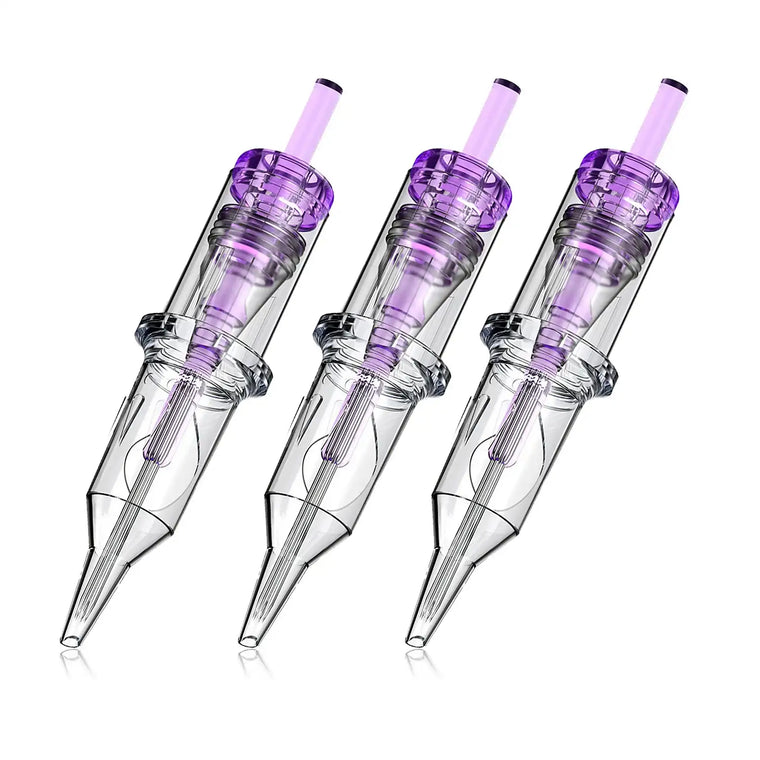 DQFART TNC-006 Purple Cartridge Tattoo Needles 10 Pack for Tattoo Machines