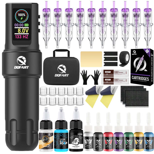 DQFART Color Screen Direct Drive Wireless Tattoo Gun Kit product image 1