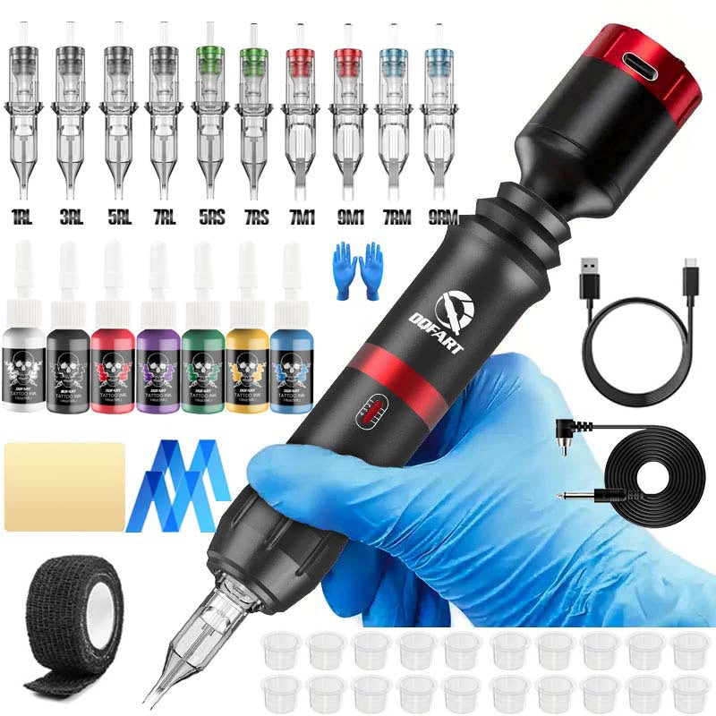 DQFART WTK-011K Mini Wireless Tattoo Gun Kit product image 1