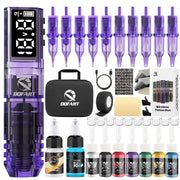 DQFART Wireless Tattoo Gun Kit with Large Color Screen for Tattoo Artists