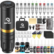 DQFART WTK-158 Wireless Tattoo Gun Kit LED Display color tattoo pen kit product image 2
