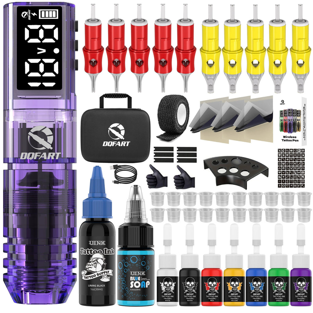 DQFART WTK-253 Wireless Tattoo Gun Kit 1600mAh product image 2
