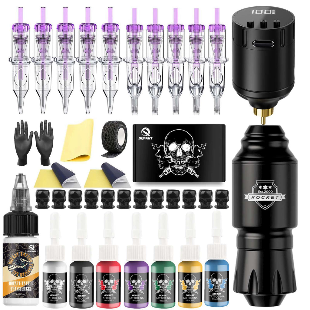 DQFART WTK-106 Rocket Wireless Tattoo Gun Kit LED Display product image 2