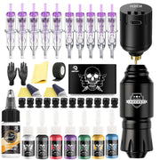 DQFART WTK-106 Rocket Wireless Tattoo Gun Kit LED Display for Tattoo Artists