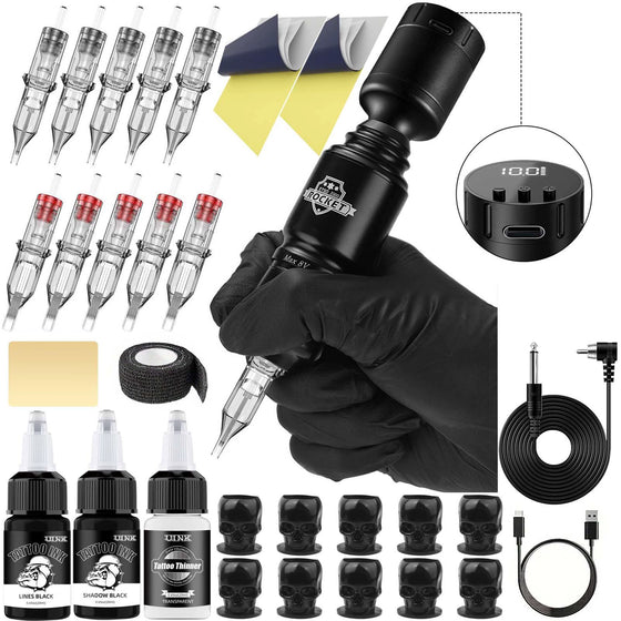 DQFART WTK-116R Rocket Short Pen Wireless Tattoo Gun Kit product image 2