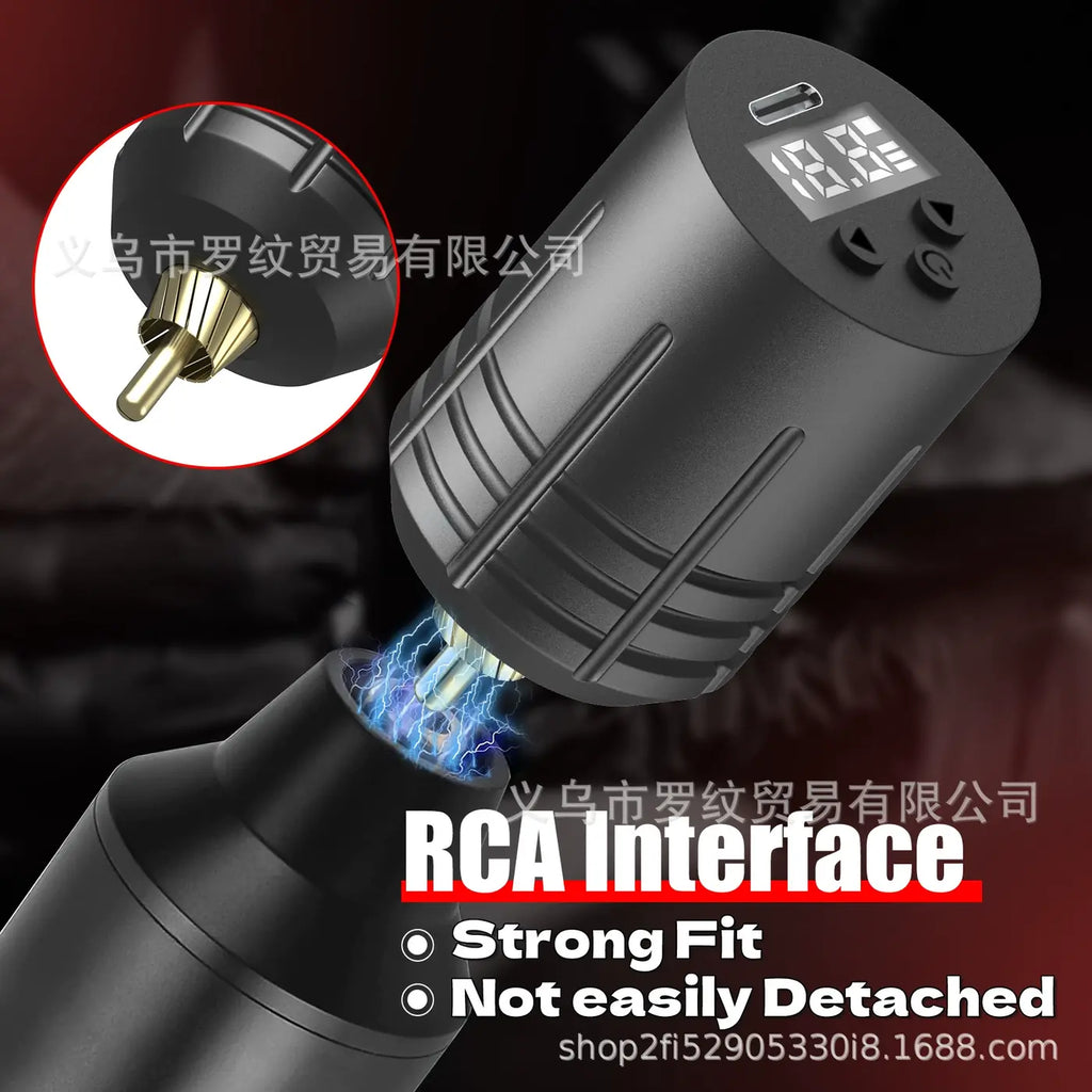 DQFART PS-02 Wireless Tattoo Power Supply DC RCA product image 2