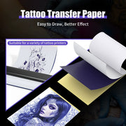 DQFART and UINK Tattoo Transfer Paper 10 Sheets for Tattoo Stencils