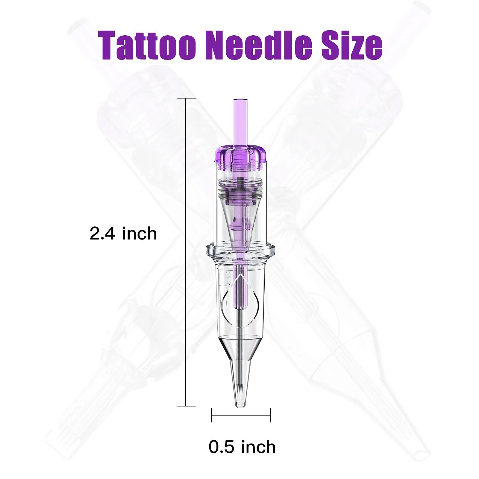 DQFART TNC-006 Purple Cartridge Tattoo Needles 10 Pack product image 2