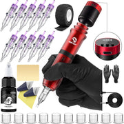 DQFART Wireless Tattoo Gun Kit with Battery Power Supply for Tattoo Artists