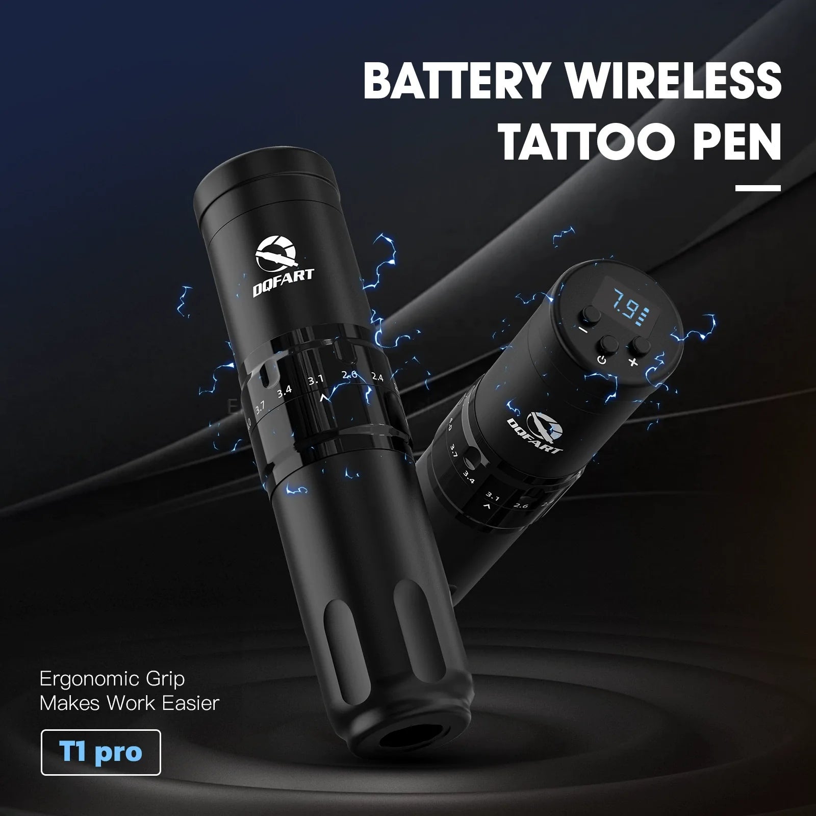 DQFART T1 Pro Adjustable Stroke Wireless Tattoo Pen product image 2