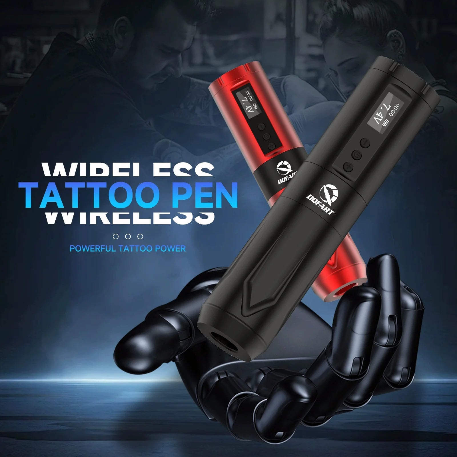 DQFART T5 Wireless Tattoo Pen LED Display 2000mAh product image 2