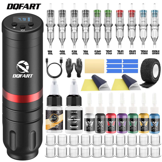 DQFART T1 Wireless Tattoo Gun Kit LED Battery Pen product image 2