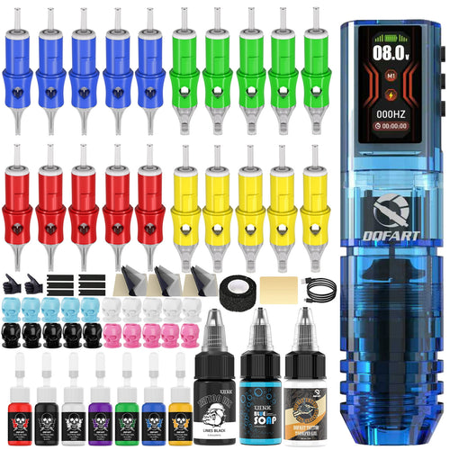DQFART LCD Color Screen Wireless Tattoo Gun Kit 1.47 Inch product image 2
