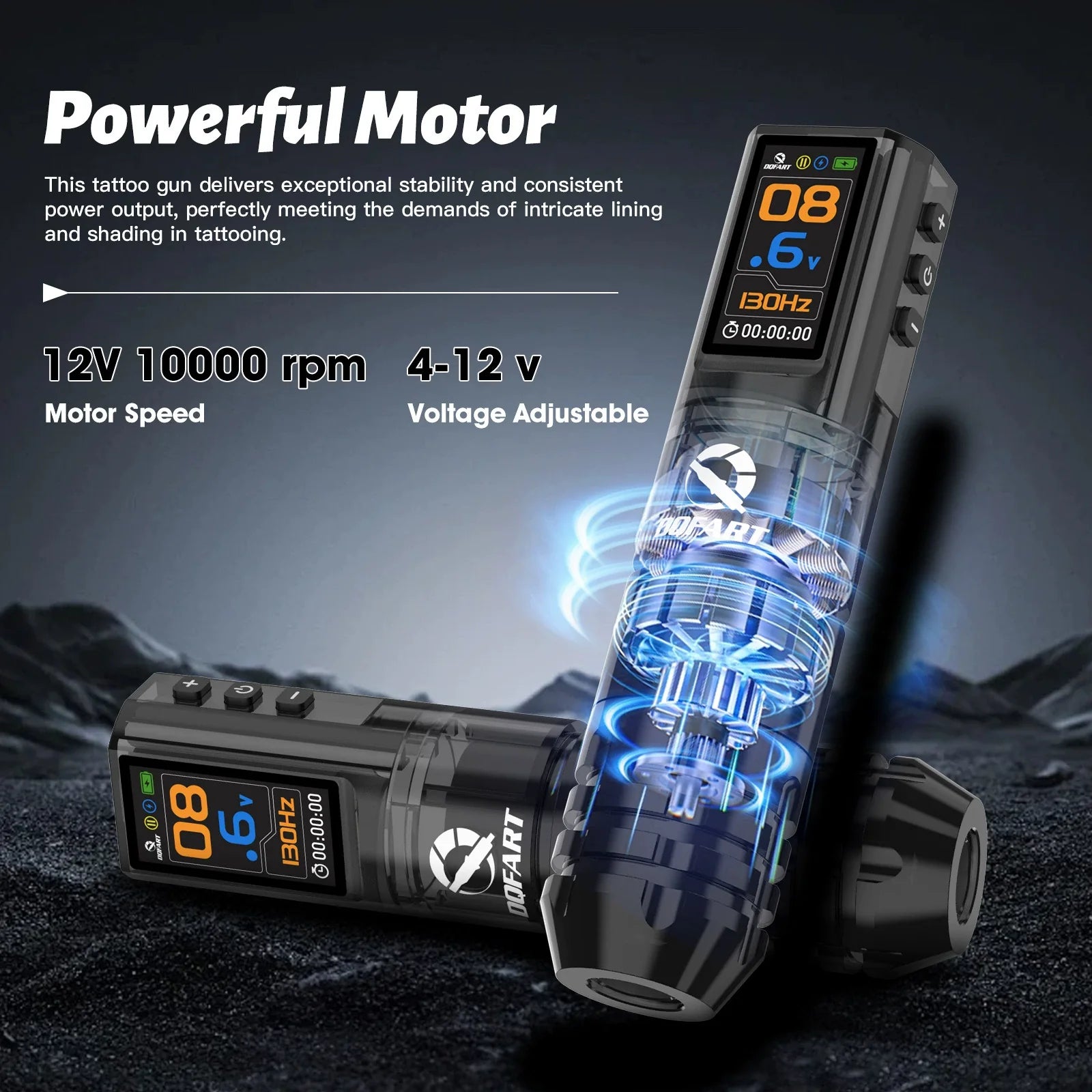 DQFART WTK-247 Wireless Tattoo Pen 1.47 Inch Display product image 2