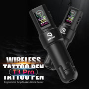 DQFART T3 Pro Wireless Tattoo Gun Pen Machine Color Screen